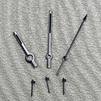 Accessoire de montre Vk, aiguilles de montre à six points vertes lumineuses, aiguilles de montre blanches remplies d'huile
