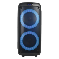 Speaker Aktif Outdoor EDEN Terbaru ED-613, Penjualan Terlaris, Dual 6.5 Inch, Lampu Api Berkedip, Speaker Audio Pesta, Sound Box