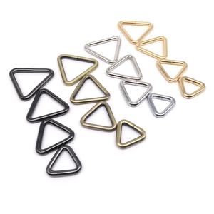 Bolso de mano de Metal de alta calidad de 20mm, 25mm, 32mm y 38mm, correa de cuero, correa para Collar de perro, cadena <span class=keywords><strong>Web</strong></span> O de anillo triangular, cierre de hebilla DIY - Product Image 2