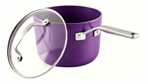Revêtement antiadhésif en céramique, ensemble d'ustensiles de cuisson antiadhésifs comprenant une poêle, une marmite, une <span class=keywords><strong>casserole</strong></span>, durable et offrant une chaleur uniforme. - Product Image 4