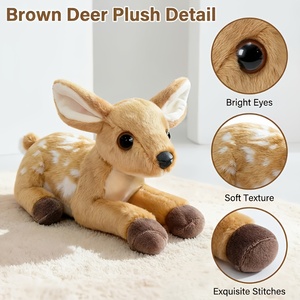Peluche réaliste fauve et tachetée super douce, jouet animal en peluche, décoration créative pour la forêt, prix d'usine en gros - Product Image 6