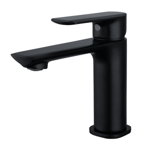 Grifo de agua fría y caliente para lavabo al por mayor, grifo de cocina, grifo de lavabo de acero inoxidable 304 con forma cuadrada negra mate para Baño - Product Image 1