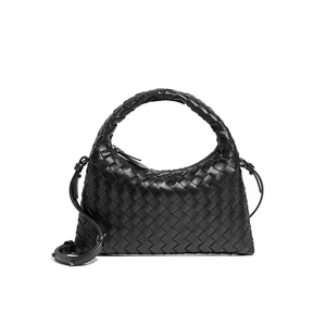 Sacs fourre-tout tissés à la main pour femmes 2025 – Nouvelle mode – Sac bandoulière en cuir PU tressé à la main – Design couleur unie – Sac à main tressé - Product Image 1