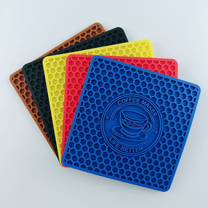 Factory Custom Logo <b>Silicone</b> Cup Coaster Non Slip Heat Resistant Waterproof For Bar Brand Promotion And Home Use - Product Image 3