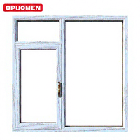 Ventana de Aluminio Horizontal, Abatible y Oscilobatiente, Resistente al Viento, con Doble Acristalamiento y Mosquitera