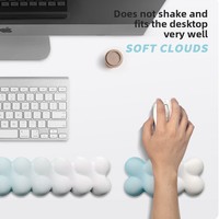 Tapis de souris et repose-poignet en mousse à mémoire de forme pour clavier et souris, avec design dégradé, pour bureau et ordinateur, vente en gros.