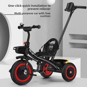 Tricycle à pédales <span class=keywords><strong>pour</strong></span> enfants, modèle monobloc, en plastique, <span class=keywords><strong>pour</strong></span> les 1-3-6 ans, livraison gratuite - Product Image 5