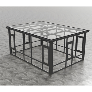 Thiết kế hiện đại nhôm sunroom cho công viên solarium kèm theo hiên nhà kính bốn mùa mùa đông Vườn Mùa Hè biệt thự phẳng - Product Image 6