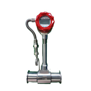 Clamp Connection Vortex <strong>Flow</strong> <strong>Meter</strong> with Temperature and Pressure Compensation Liquid and <strong>Gas</strong> Measuring 4-20mA RS485 <strong>Pulse</strong> - Product Image 1
