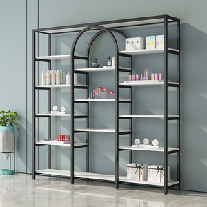 Exhibidor Metálico Moderno en Forma de Arco, Estante de Cosméticos de Múltiples Niveles para Salón de Belleza, Barbería, Tienda Minorista - Product Image 2