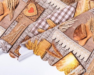 <span class=keywords><strong>Nappe</strong></span> de table décorative pour la maison, à carreaux gris avec motif de cœur - Product Image 6