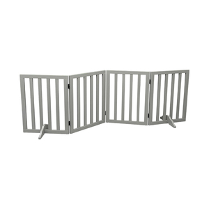 Barrera de madera para mascotas para puertas, valla gris para mascotas para la casa, puerta para perros para escaleras - Product Image 4