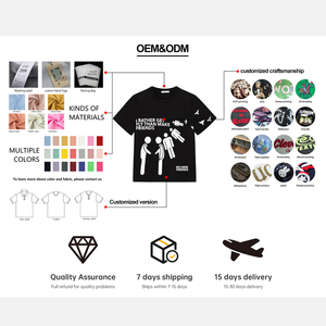 เสื้อยืดสตรีทแวร์ทรงโอเวอร์ไซส์ ผ้าคอตตอน 100% หนัก 300 กรัม พิมพ์ลายกราฟิกด้วยเทคนิค DTG ล้างสีแบบ Acid Wash สำหรับผู้ชาย - Product Image 4