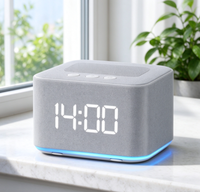 Mesin Suara Tidur Jam Pintar Alarm Clock 32 Suara White Noise untuk Speaker Lampu Malam Dapat Diisi Ulang Bahan PP di Samping Tempat Tidur