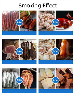 Maison de fumée du four de fumage 500L de saucisse rôtie électrique pour la chaîne de production de <span class=keywords><strong>chorizo</strong></span> de viande de poisson - Product Image 3