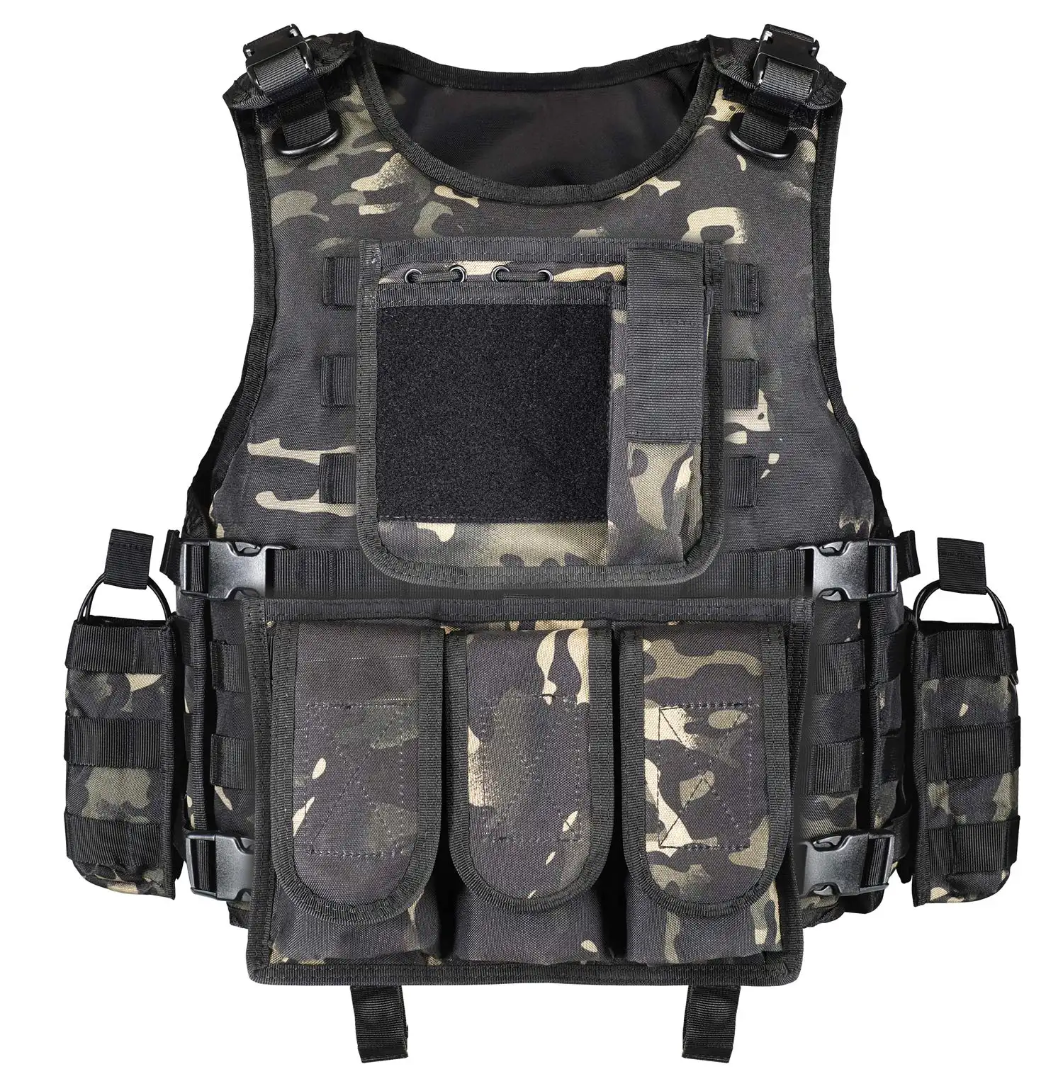 Molle vert Camouflage Multicam léger découpé au laser plaque transporteur équipement tactique équipement de sécurité gilet