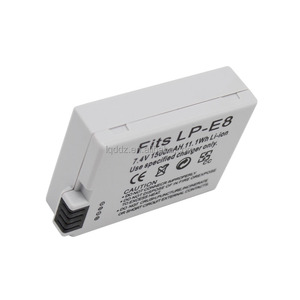1500mAh phổ biến máy ảnh Pin LP-E8 cho Canon <span class=keywords><strong>EOS</strong></span> 550D 600D 650D 700D <span class=keywords><strong>EOS</strong></span> Nụ Hôn X4 <span class=keywords><strong>X5</strong></span> X6i lithium có thể sạc lại-Ion pin - Product Image 1