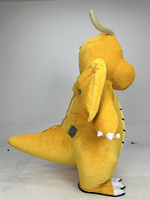 Costume de mascotte gonflable Dragonite, personnage de dessin animé japonais, dinosaure volant jaune en peluche
