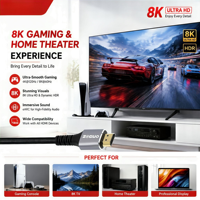 Professional HDMI 2.1 8K Ultra High Speed Cable 48Gbps HDR EARC Gaming HDMI Cable Manufacturer OEM ODM
