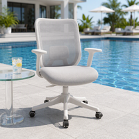 Chaise d'étude pour adolescents - Design ergonomique en maille, style moderne minimaliste, pour étudiants du collège/lycée, chaise d'écriture pour ordinateur à domicile