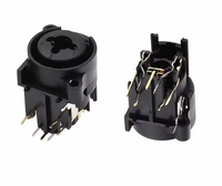 Connecteur XLR femelle 3 broches à monter sur panneau pour mixeur, microphone, haut-parleurs, adaptateur de prise audio