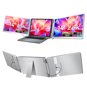 Vente chaude prix de gros Version élargie 2.5K 16:<span class=keywords><strong>10</strong></span> Double câble pour deux écrans portables Triple moniteur d'ordinateur portable - Product Image 1