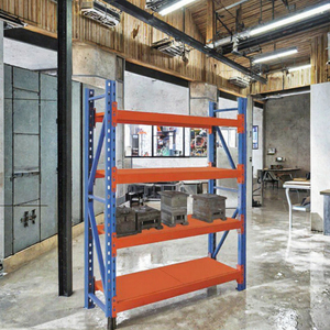 CE/ISO Certified OEM Warehouse Storage <b>Racking</b> System with Carbon Steel and Powder Coating Adjustable for Medium Duty Shelving - Product Image 3