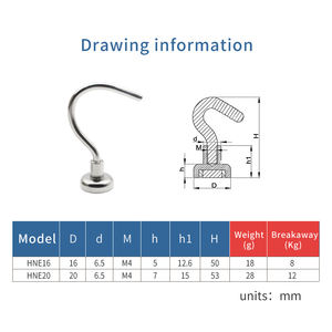 Ganchos magnéticos de imán de neodimio de sujeción fuerte personalizados - Product Image 2