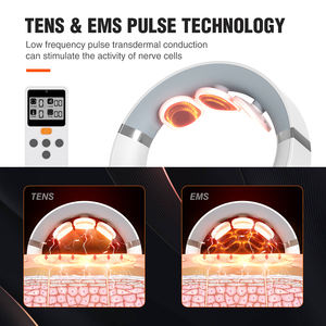 Cuidado DE LA SALUD Cuello cevial Productos de masaje TENS Pulso Aliviar el dolor Tejido profundo Shiatsu Vibración Cuello Hombro Masajeador con calor - Product Image 5