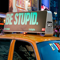 Pantalla LED Impermeable para Techo de Taxi GOB, Programable por Aplicación, Pantalla LED de Alta Luminosidad para Publicidad Móvil en Vehículos