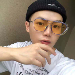 <span class=keywords><strong>Occhiali</strong></span> da <span class=keywords><strong>Sole</strong></span> Quadrati Grandi in Metallo Economici di Design, Lenti Monocolore Trasparenti, Protezione UV, per Uomo e Donna - Product Image 1