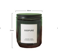 Vente en gros de pots d'aromathérapie en verre de 100 ml avec bouchon en bois, design simple, porte-bougie pour la décoration de la maison