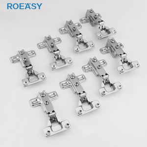 Charnière à sens unique de 26mm pour meuble d'armoire, base à 2 trous, superposition complète et demi-superposition, charnières à glissière pour petit placard - Product Image 5