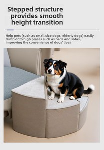 थोक 2/3/4-कहानी पालतू जानवर चमड़े के कवरेज के साथ पालतू सीढ़ियां घूमने वाली पालतू सीढ़ियां घूमते हुए कुत्ते रैंप - Product Image 3