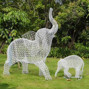 ประติมากรรมสัตว์ขนาดเท่าตัวจริง ทำจากสแตนเลสสตีล รูปสัตว์ขนาดใหญ่ เช่น นกอินทรี <span class=keywords><strong>มด</strong></span> ปลาวาฬ สุนัข วัว ช้าง ครอบครัวสัตว์ รูปทรงเรขาคณิต วัวม้า กวาง - Product Image 4