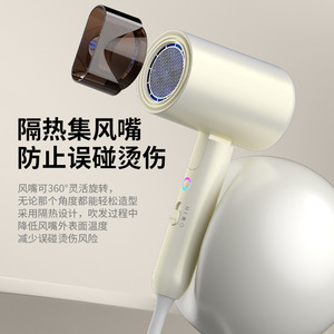 Secador de Pelo Plegable de 2000W Color Caqui Iónico Compacto con Protección Contra el Calor para Uso en Casa, Viajes y Salón - Product Image 3