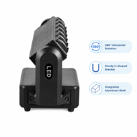 Projecteur LED mobile double face 350W 6x40W Beam Wash Strobe DMX512 RDM XY à rotation infinie, lumière d'effet de scène rouge et blanche