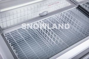 Supermercado Equipo de refrigeración comercial Alimentos congelados Pequeña puerta de vidrio Cofre Isla Nevera Congelador - Product Image 6