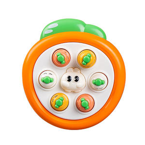 Fun Little Yellow Duck Handheld Plastic Whack-a-Mole Press Toy Jeux éducatifs de dessins animés pour enfants Vente en gros - Product Image 5