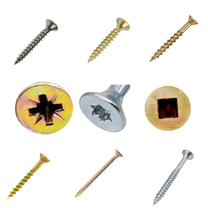 Viti per Truciolato in Acciaio Inox Personalizzate JSCREW, Viti Quadrate a <span class=keywords><strong>Testa</strong></span> Piatta per Mobili in MDF, Cucina e Pannelli in Legno per Camera da Letto - Product Image 3