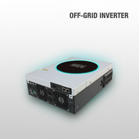 Convertisseur hybride 6KW 12000VA, contrôleur de charge solaire 60-450VDC 27A, batterie 48V, écran tactile 4,3 pouces, Wi-Fi pour système solaire