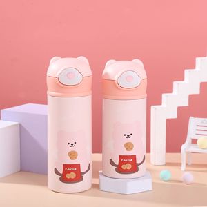 Termo de paja de acero inoxidable 304 para niños, taza de rebote creativa de viento INS para mujer, taza de regalo encantadora, venta al por mayor CUP1788 - Product Image 3