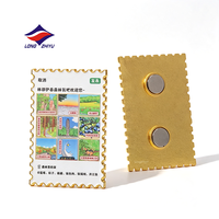 Pembuat Magnet Kulkas Logam Custom Logo Longzhiyu 20 Tahun, Ramah Lingkungan, Hadiah Perjalanan Kota, Stiker Magnet Kulkas