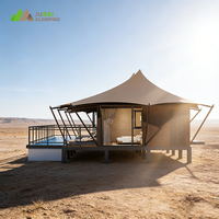 Tente de camping de luxe, qualité fabricant, imperméable, type hôtel-lodge