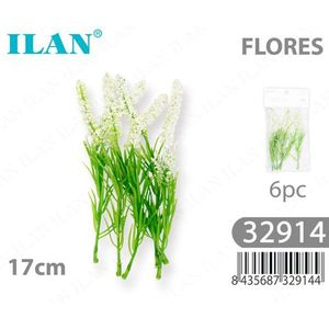ILAN Fiori Artificiali Bianchi 17cm, Set da 6 Pezzi per Decorazione - Product Image 2