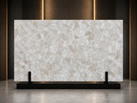 Dalle de pierre semi-précieuse en agate blanche rétroéclairée pour panneau mural LED, comptoir de bar, plateau de table, dessus de vanité, surface décorative