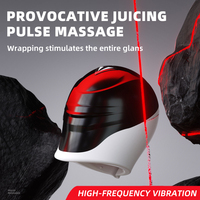 Jouets sexuels pour hommes, masturbateur masculin, vibrateur, stimulation du gland, entraînement, vibration à 10 vitesses, matériau ABS + silicone, étanche IPX7