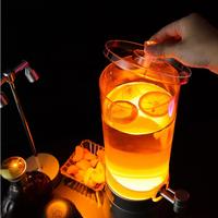 Ember Es Berlampu LED Warna-warni, Bak Minuman Bercahaya untuk Pesta Bar, Pernikahan, Pajangan Koktail, Grosir