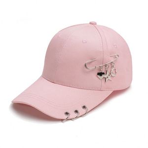 New Fashion Adjustable Size for Outdoor Iron Ring With <b>Pin</b> Decorated Baseball <b>Hat</b> for Men and Women - Product Image 4