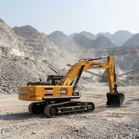 Excavatrice sur chenilles Sany SY365H d'occasion haute performance, 36 tonnes, équipement minier Kawasaki remis à neuf pour les travaux à grande échelle